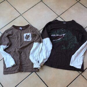Bundle of 2 Gymboree long sleeve cotton shirts